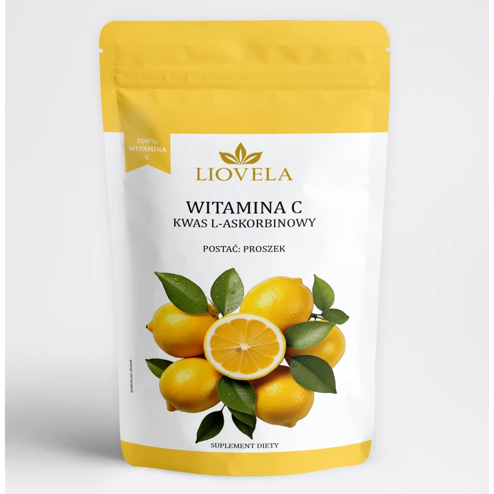 Vitamín C (Kyselina L-askorbová) v Prášku – Podpora Imunity a Únava| Liovela