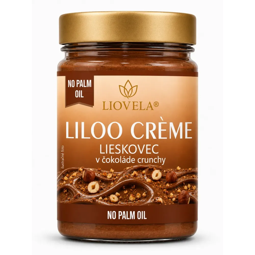 Liloo Crème Lískový Oříšek v Čokoládě Crunchy LIOVELA
