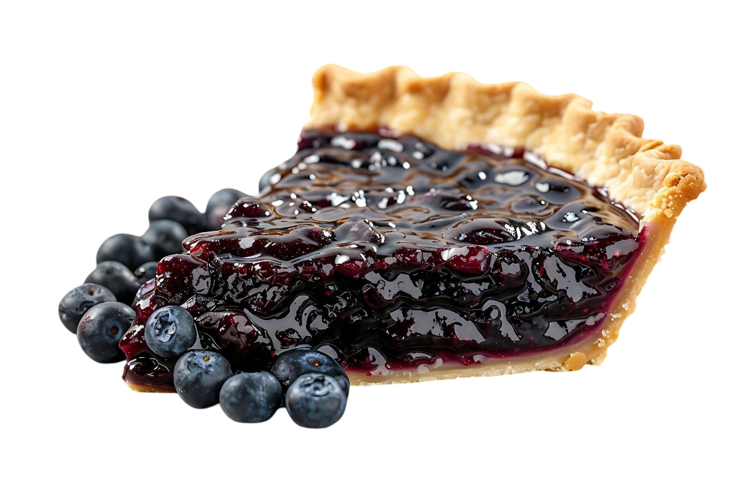 Fruvela Borůvka v koláči - návrh podávání